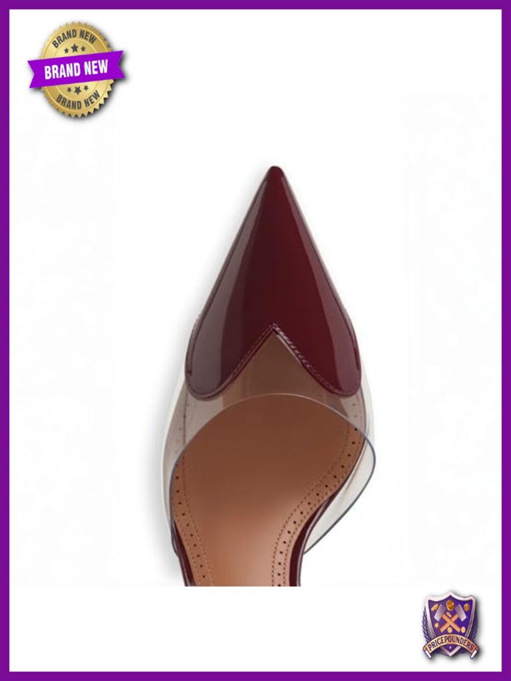 Clear Wedge Sandals Pointed Toe High Heels Slip On Mule Heels for Party Prom - Picture 4 of 6